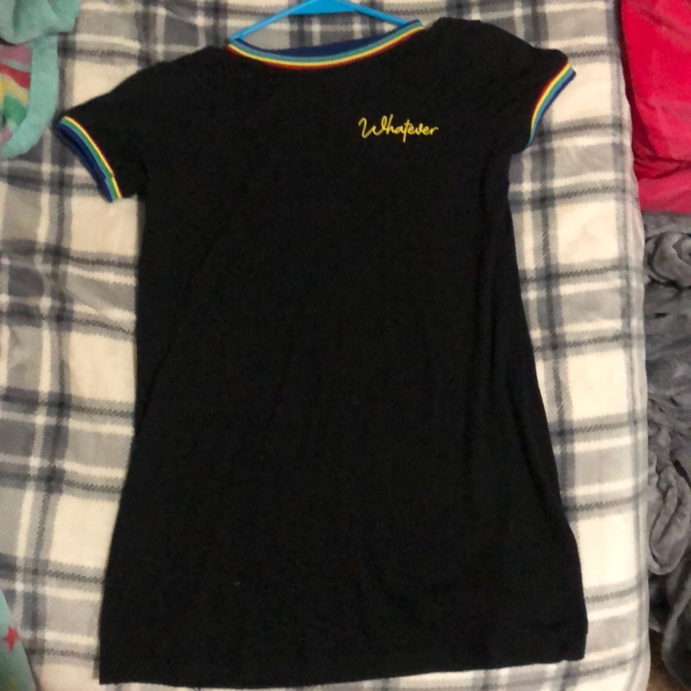 I am selling a dress with rainbow on it